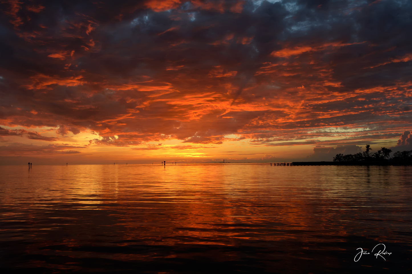 Anchored at Sunset,  Fort Jefferson, Dry Tortugas | Fine Art Coastal Metal Print