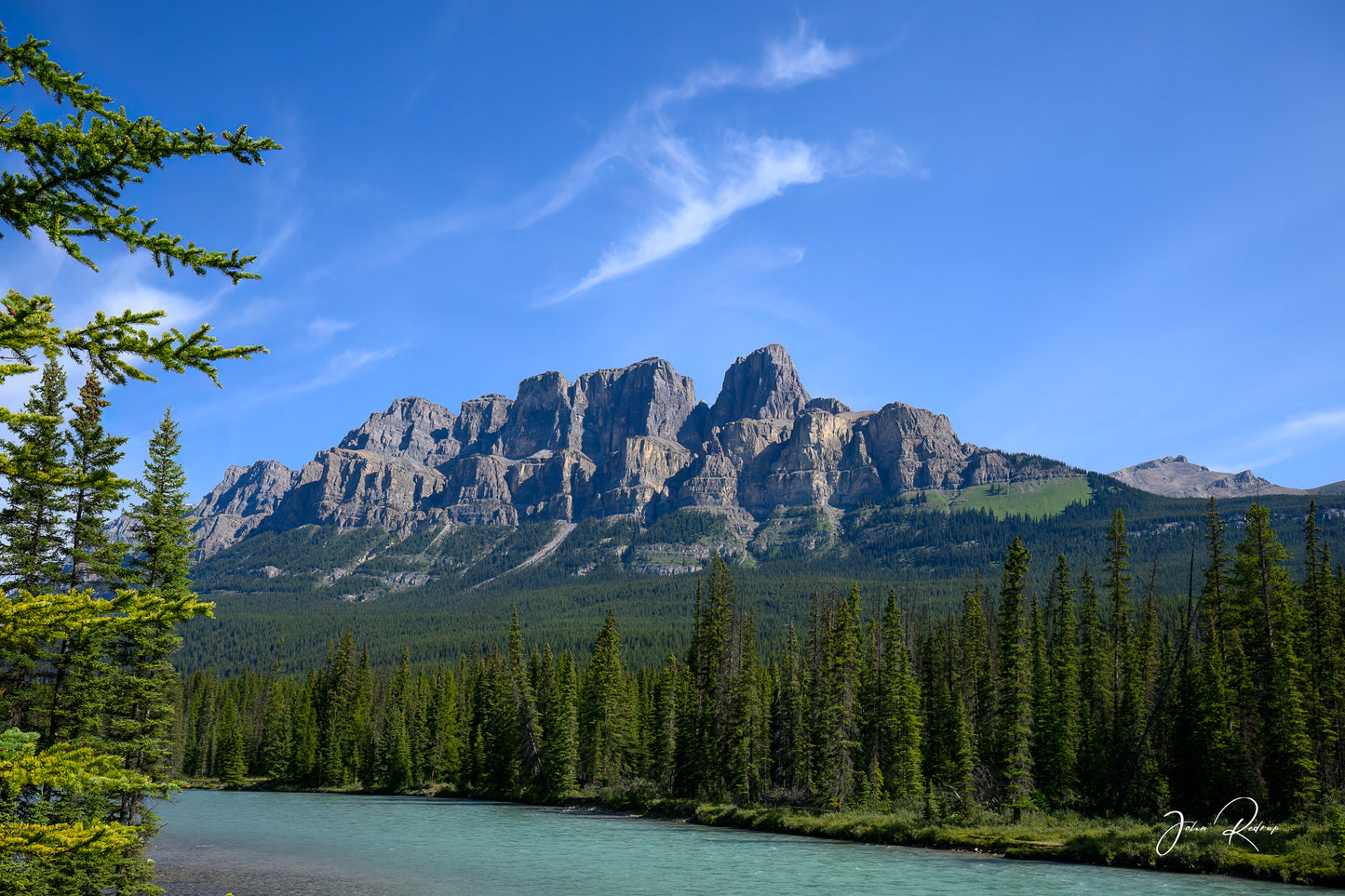 Castle Mountain, Banff National Park, Alberta | Fine Art Landscape Metal Print